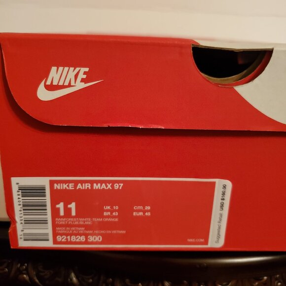 NIKE AIR MAX 97, US Men's Size 11 - Picture 8 of 8